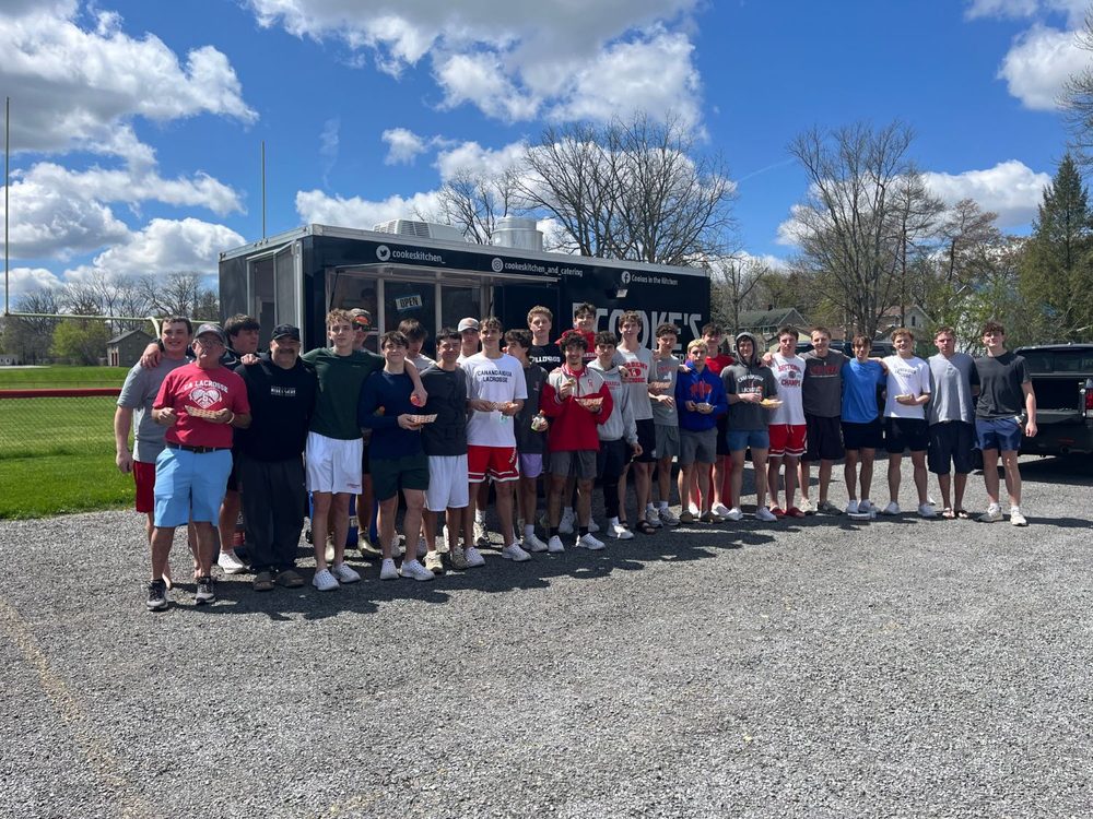 Cooke's Kitchen and Catering food truck with the Canandaigua Lacrosse team