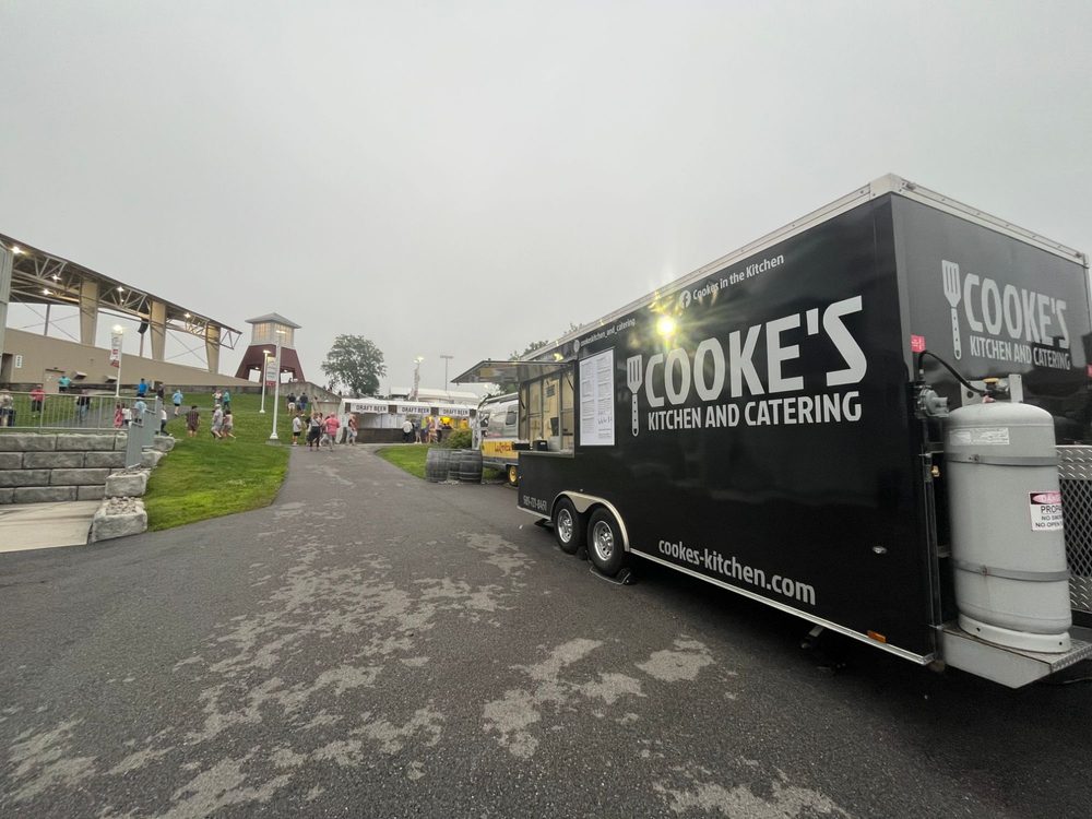 Cooke's Kitchen and Catering food truck serving at CMAC